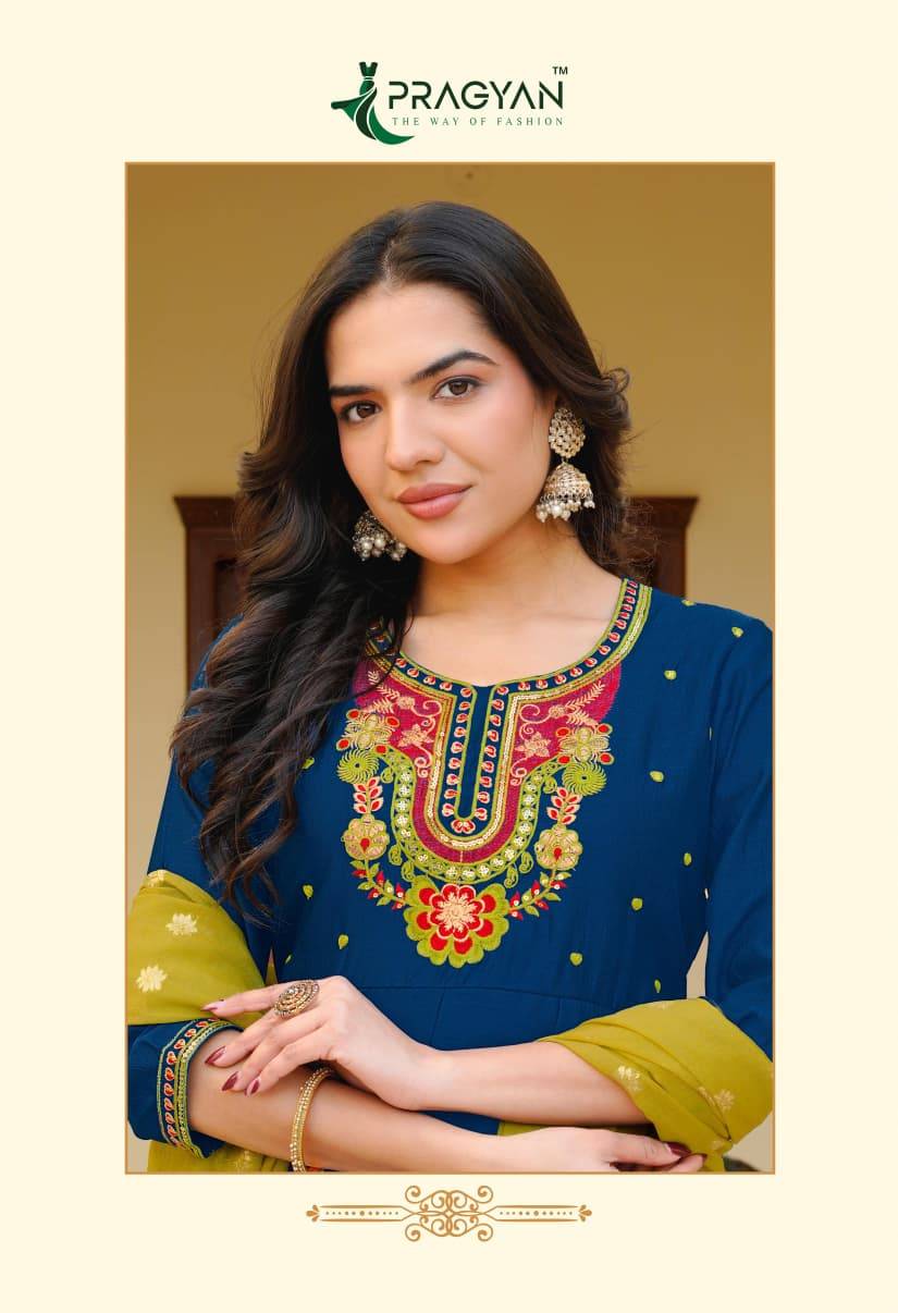 SAMRIDDHI VOL 4 by Pragyan 4001 To 4008 Series Beautiful Fancy Stylish Colourful casual wear Premium Vichitra Dresses At Wholesale Price